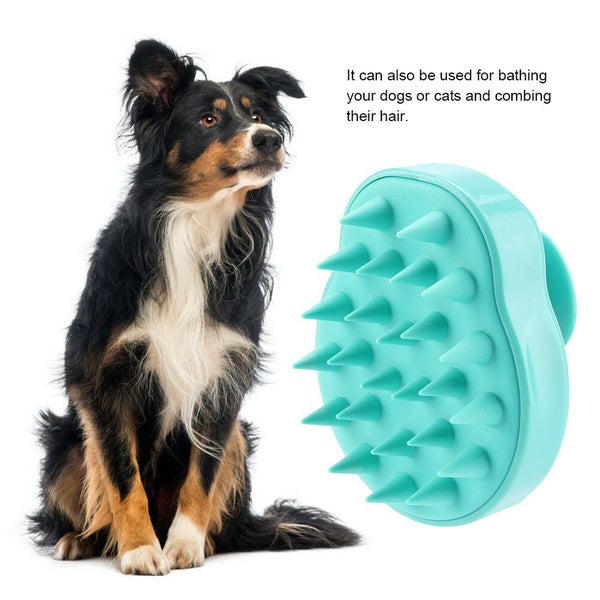 Silicone Scalp shampoo Shower Washing Hair Massage Massager Brush Comb Carousel 1