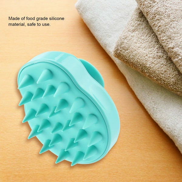 Silicone Scalp shampoo Shower Washing Hair Massage Massager Brush Comb Carousel 2