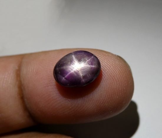 3.06CT SPLENDID BIG OVAL CUT NATURAL 6 RAY RED STAR RUBY Carousel 1