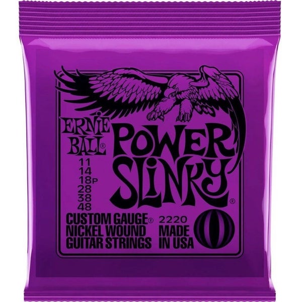 Power Slinky Nickel Wound Electric Guitar Strings - 11-48 Gauge Carousel 1