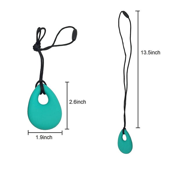 Silicone Baby Teether Newborn Chewing Teething Sensory Necklace Toys for Autism Carousel 2
