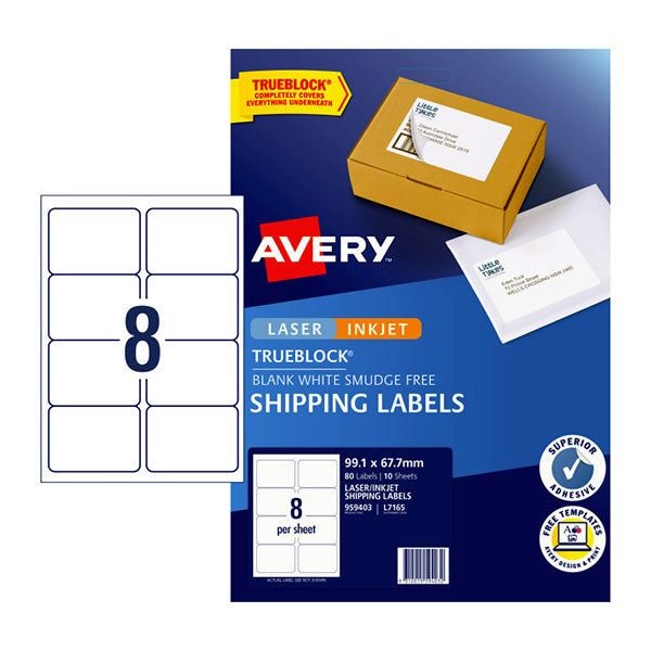 Avery Ip Label White L7165 8Up Carousel 1
