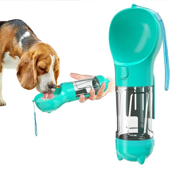 3 in 1 Puppy Dog Cat Pet Water Bottle Drinking Travel Portable 300ml NEW Carousel 1