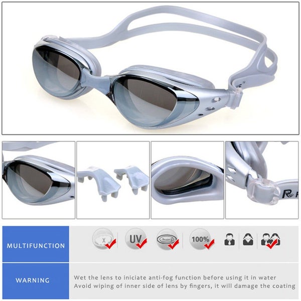 Professional Swimming Anti Fog Uv Plating Men Women Waterproof Silicone Glasses Carousel 2