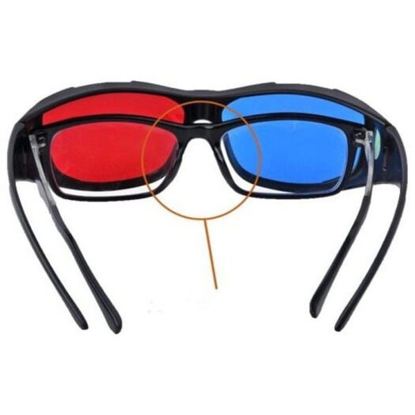 Hod Health And Home Red Blue 3D Glasses / Cyan Anaglyph Simple Movie Game Extra Carousel 3