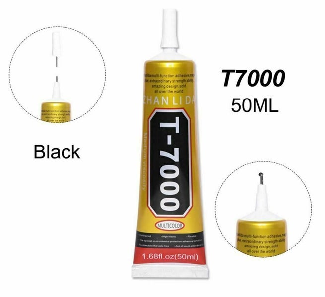 50ml Black Glue T-7000 Multi-purpose For Jewelry Nails Glass Phone Repair Carousel 1