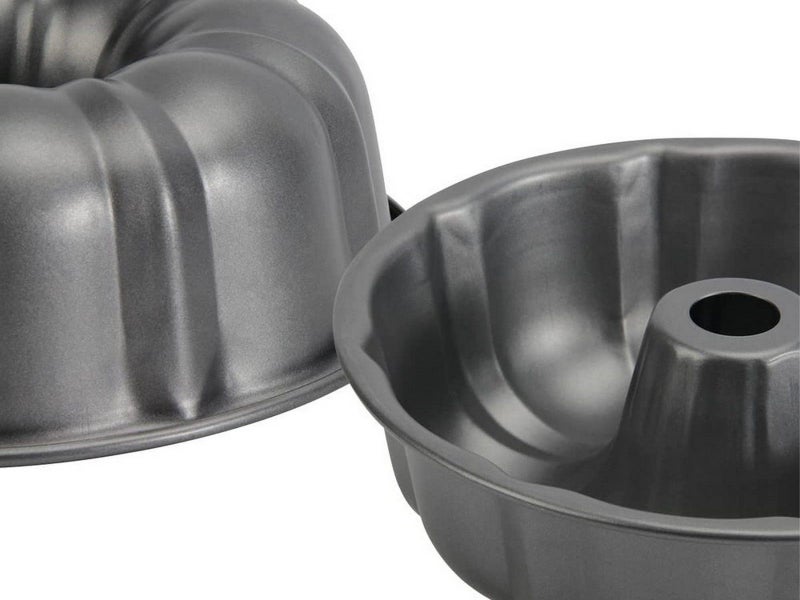 1 X Nonstick Bundt Cake Pan Cake Molds Carbon Steel Fluted Tube Cake Pans Black Carousel 8