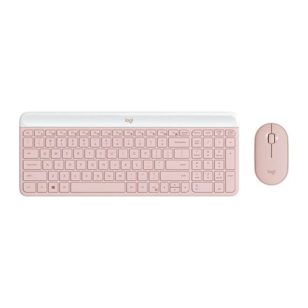 Logitech MK470 Slim Wireless Desktop Kit - Rose Carousel 1
