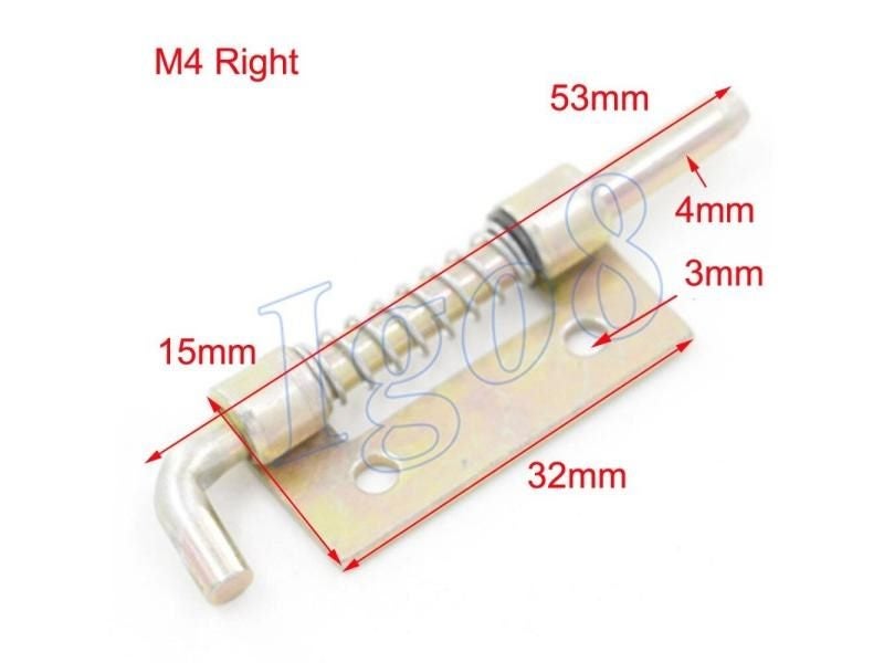M4 Door Gate 2" Long Right Barrel Bolt Latch 30pcs Carousel 2