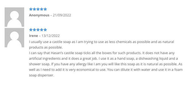 Eucalyptus Liquid Castile Soap 500ml Carousel 2