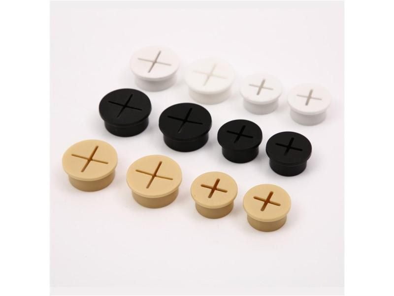 1PC Desk Grommets Flexible Cord Grommet Rubber Cable Wire Hole Cover For Office Carousel 2