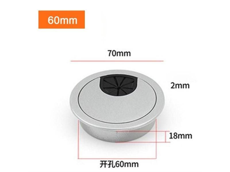 1/2/5/10pcs 35/50/53/60/80mm PC Computer Desk Plastic Grommet Table Cable Tidy Carousel 1