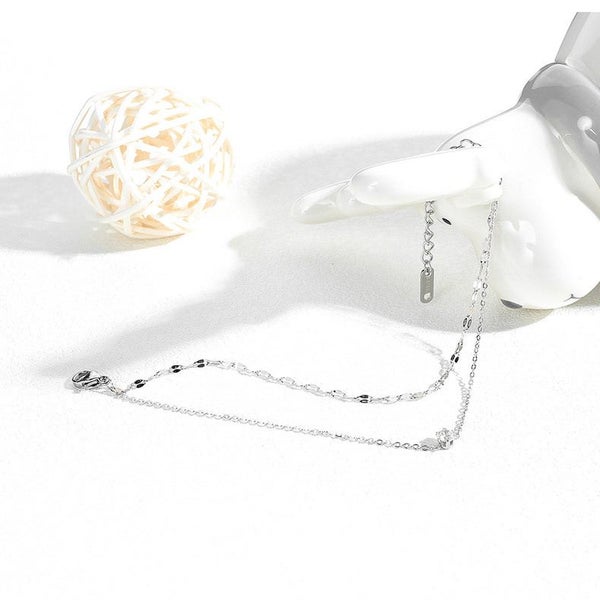 Double-layered Anklet Stainless Steel CZ Anklet Carousel 2