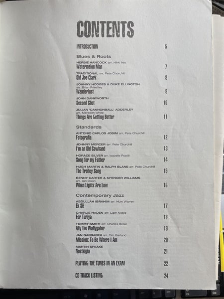 Abrsm Jazz Alto Sax Level/Grade 2 Tunes Carousel 2