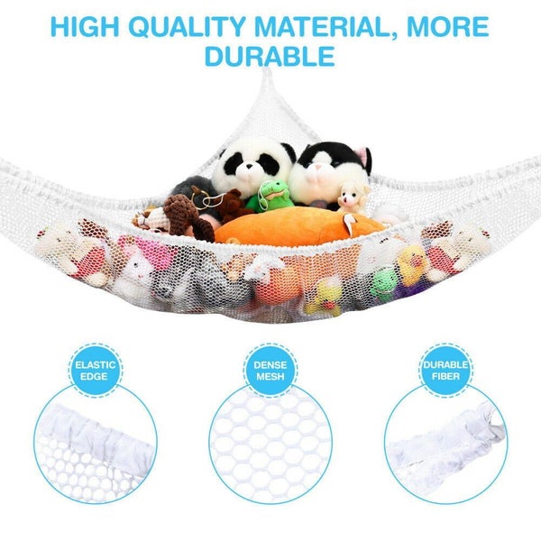 Toy Hammock Mesh Kids Bedroom Storage Nursery Teddy Bear Net Organizer Stuffed Carousel 2