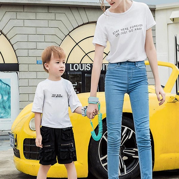 2in1 Backpack Harness Kid Anti Lost Wrist Cuff With Lock Link Safety Strap Rope Carousel 4