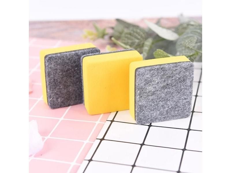 2pc/set Magnetic Blackboard Eraser Whiteboard Erasers Dry Erase Marker White Carousel 1