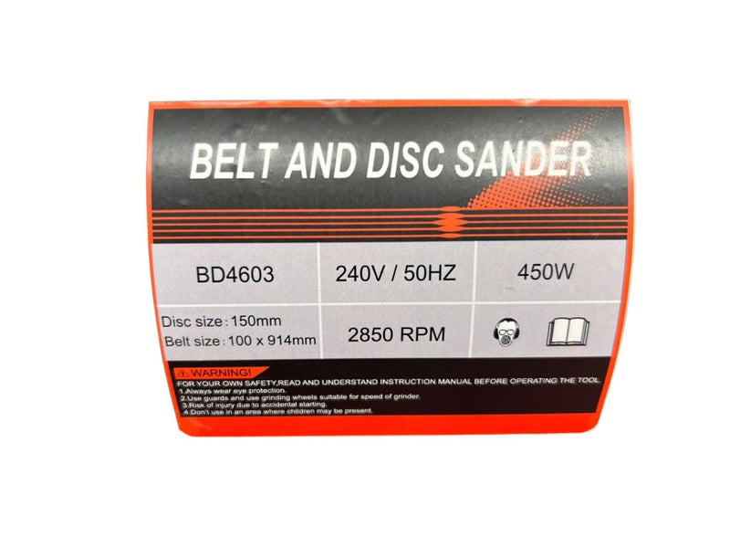 Belt Disc Sander 915x100mm belt smooth direct drive Carousel 7