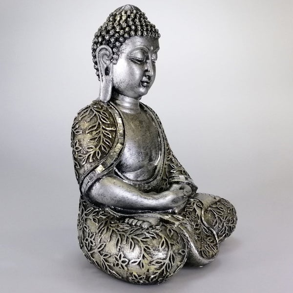 Sitting Buddha - Painted Silver Carousel 2