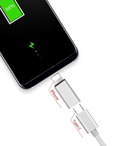 Type-C female To Lightning Charger Cable Adapter Carousel 1
