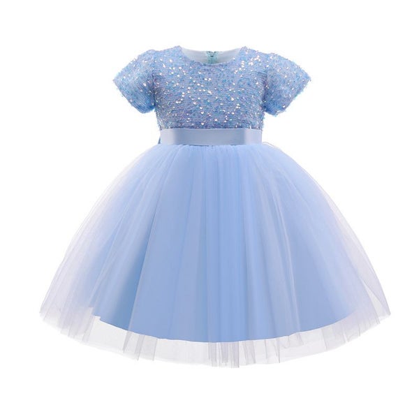 Sequin Blue Princess Birthday Dress Costume 110-140CM Carousel 1