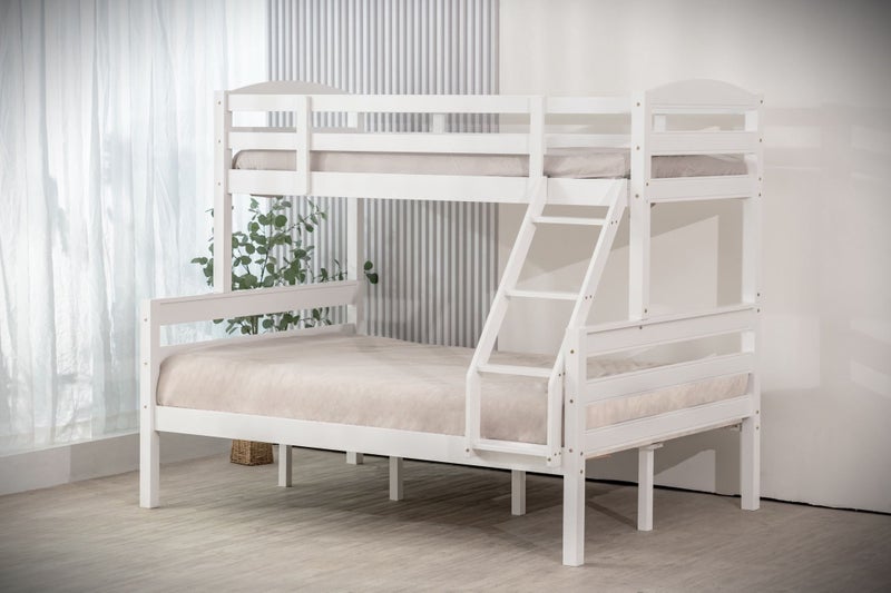 Cosmos Duo, Double Single Bunk Beds - White - Includes 2 x Storage Drawers Carousel 3