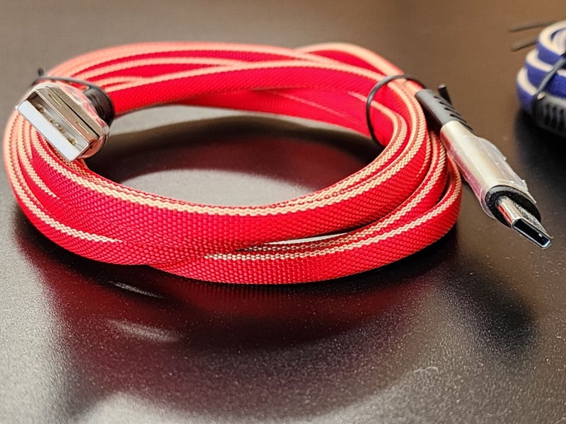 Zinc alloy Charging Cable 2 Meter A-C - Red or Blue Carousel 4