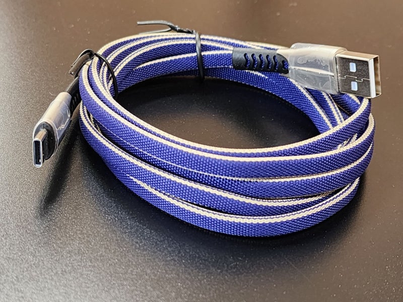 Zinc alloy Charging Cable 2 Meter A-C - Red or Blue Carousel 1