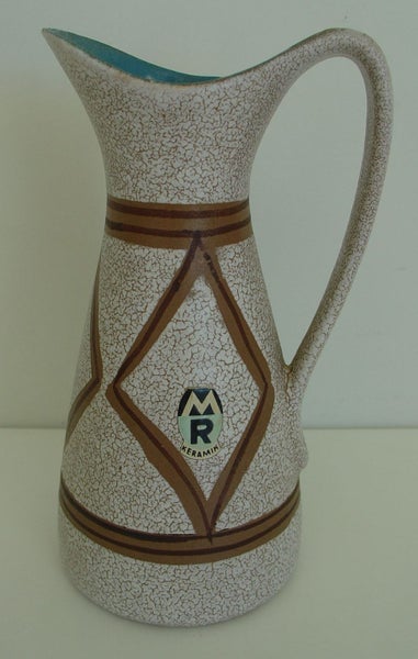 Keramik Mid Century West German Ewer Jug Carousel 1