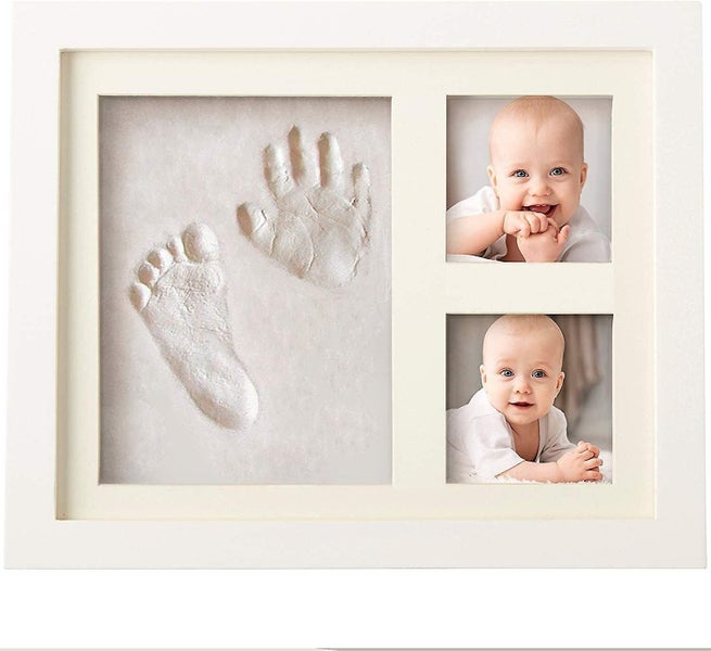 Baby Photo frame DIY handprint Imprint Air Drying Soft Clay Footprint Casting Carousel 1