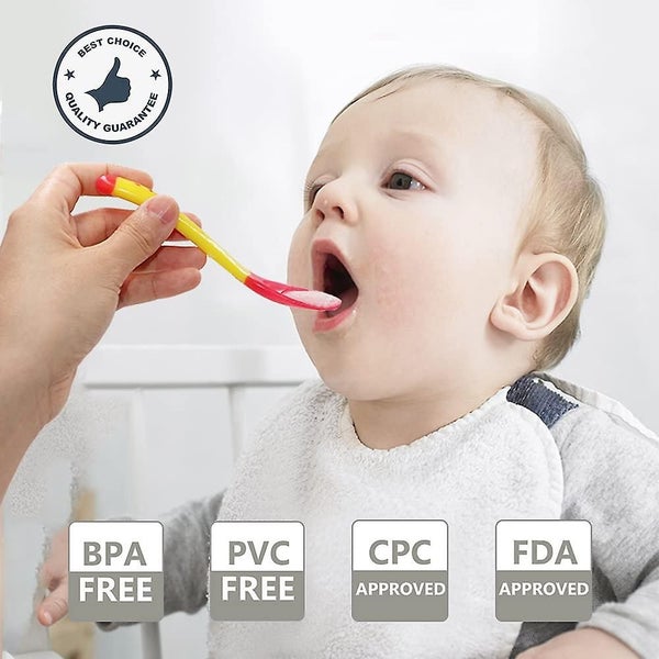 5PCS Baby Spoons Forks Feeding Set Silicone Feeding Tableware Cutlery Utensils Carousel 2