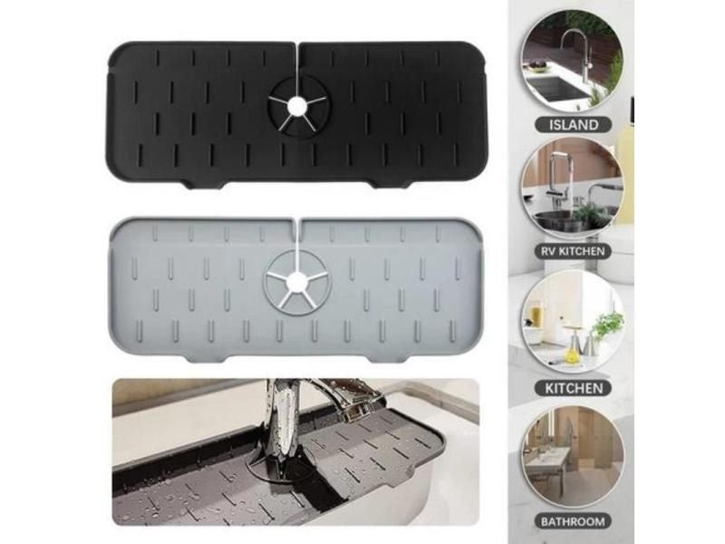 Kitchen Silicone Faucet Mat For Sink Sponge Drain Rack Carousel 2