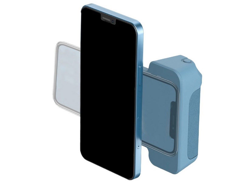 Handheld Bluetooth Magnetic Phone Selfie Holder Phone Charging Stand Blue Carousel 8