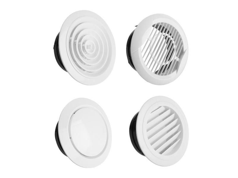 Adjustable Air Ventilation Cover Round Ducting Ceiling Wall Hole Abs Air Vent Carousel 2