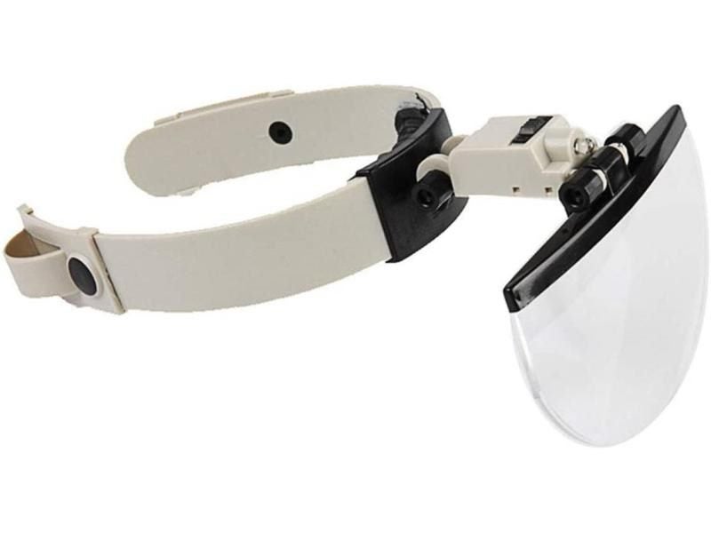 LED Head-mounted Reading Embroidery Maintenance Helmet 4pcs Lens 2X 3.8X 4.5X Carousel 1