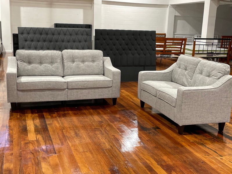 Closing down sale New Greta 3-Seater +2-Seater in Quality dark grey fabric Carousel 2