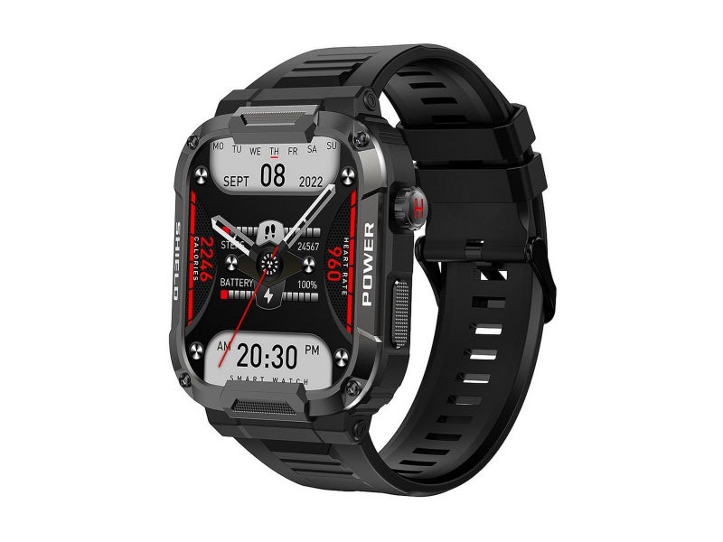 MK66 Smart Watch Touch Screen Sports Fitness Tracker Heart Rate Monitor Black Carousel 1