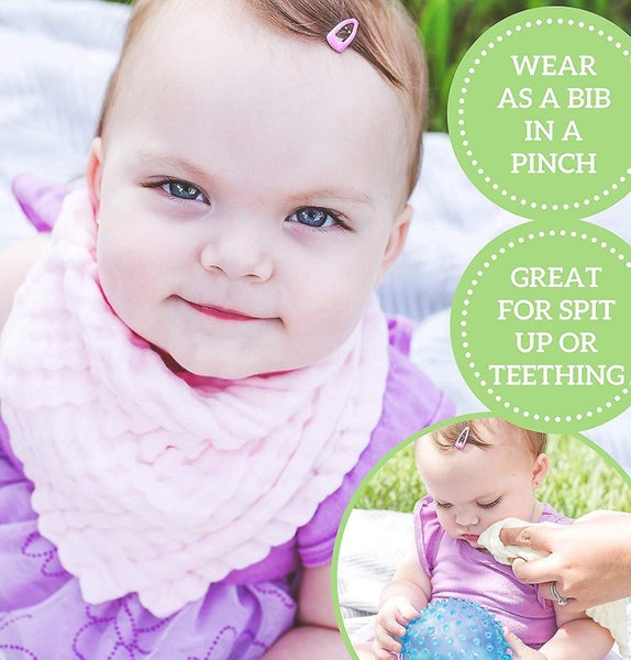 10PCS Baby Washcloths, Baby Muslin Washcloths, For Babies' Sensitive Skin Carousel 5