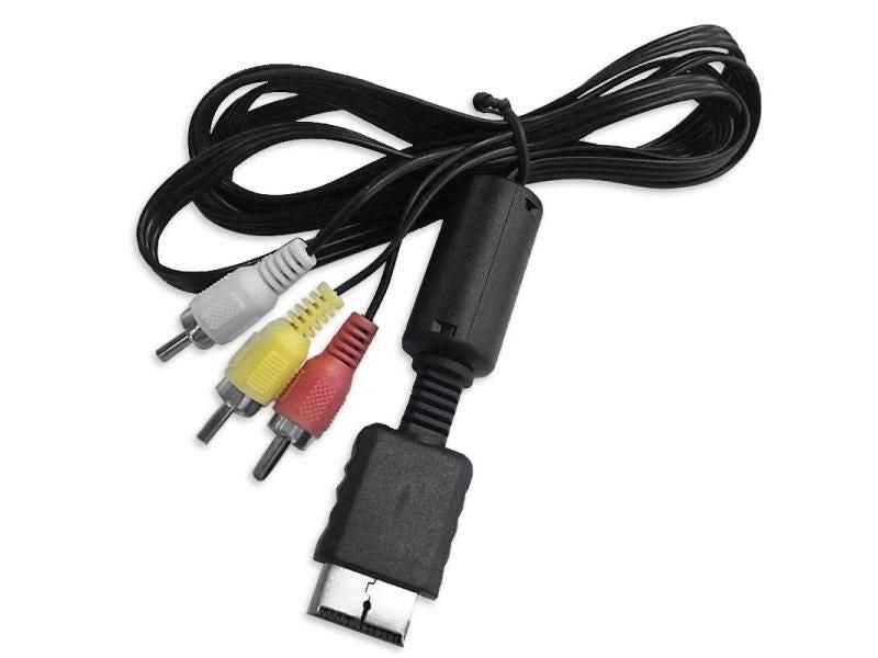 Audio Video AV Cable For PS2 PS3 Games Console 1.8m RCA Cable To HDTV DVD Carousel 1