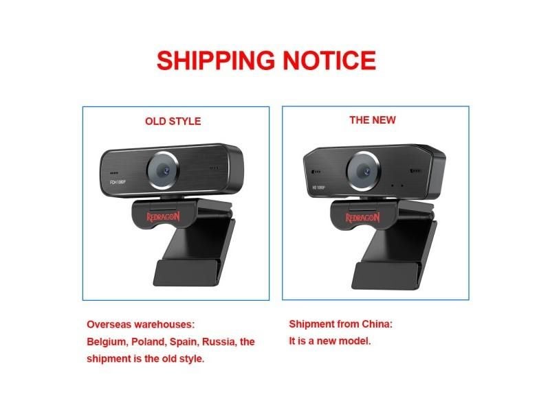 REDRAGON GW800 HITMAN USB HD Webcam 1920X1080P 30fps For Desktop/Laptop PC Game Carousel 1