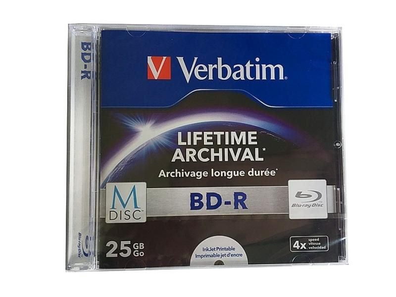 5Pcs Verbatim MDisc M-Disc Blu Ray BDR Blu-Ray Disc BD-R 25GB Lifetime Archival Carousel 1