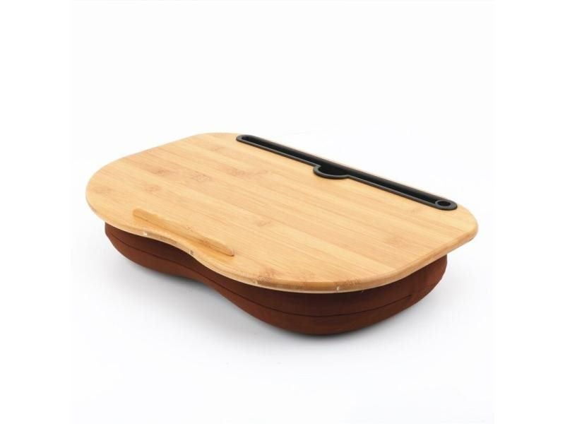 Bamboo Lapdesk Portable Small Laptop Desk 2 Sides Use Tablet Stand Carousel 1
