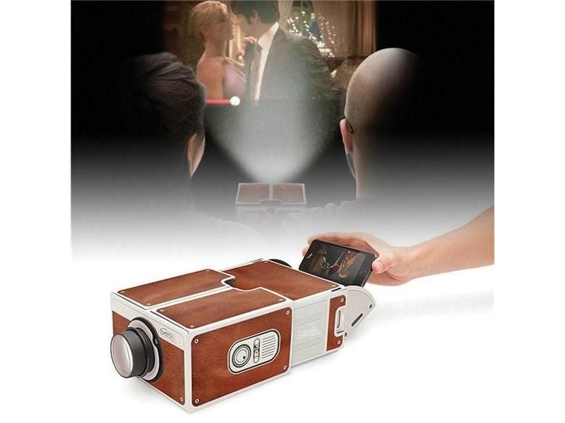 3D Projector Cardboard Mini Smartphone Projector Light Novelty Adjustable Carousel 1