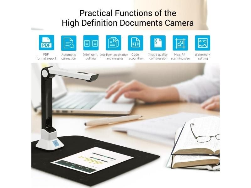 Portable Document Scanner A4 10 Mega Pixel Book Scanner Documents Camera A4 Carousel 1