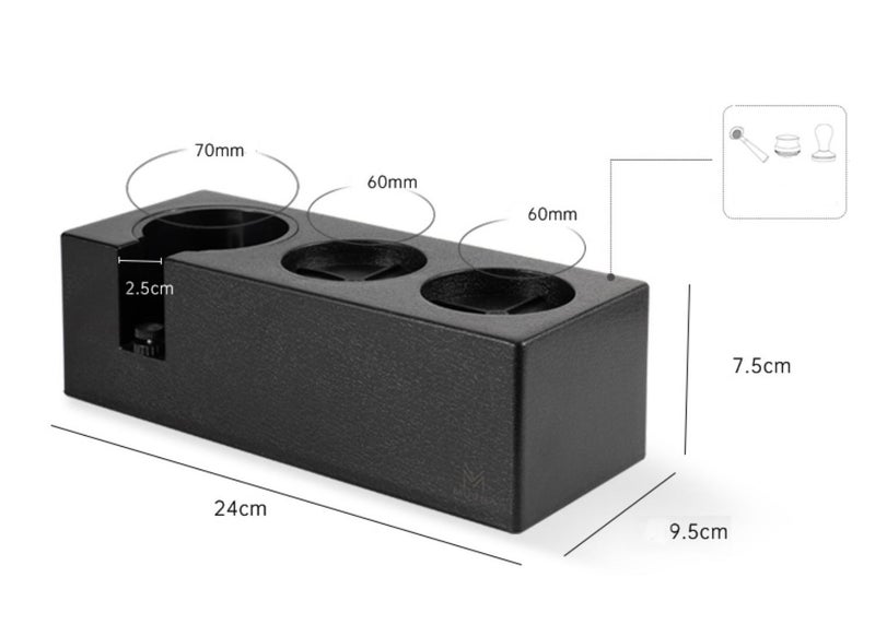 Coffee ASB tamping station black 58mm Carousel 2