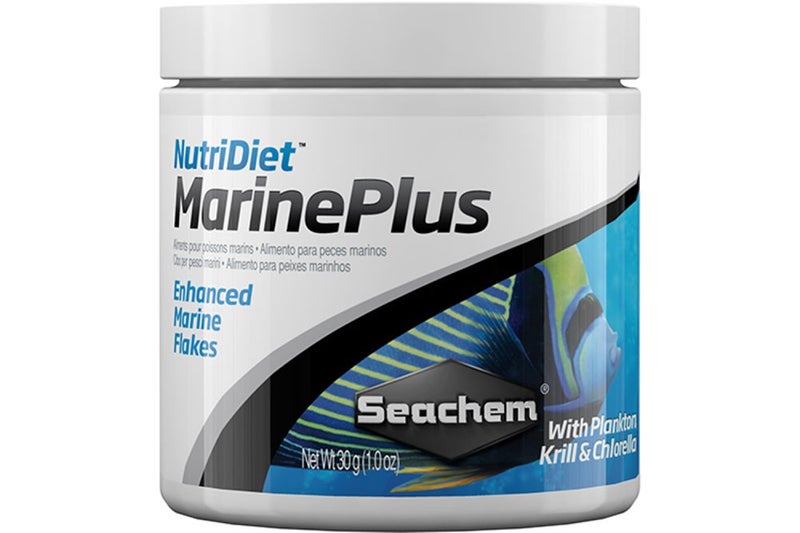 Fish Food -Seachem - NutriDiet Marine Plus Flakes 30g Carousel 1