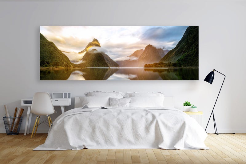 Rokit Wall art. Milford Sound. Extra large Canvas print Carousel 1