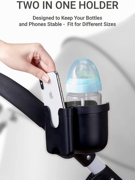 Baby Stroller Cup Holder Stable Placement Mobile Phone Bottle Rack Pushchair Carousel 2