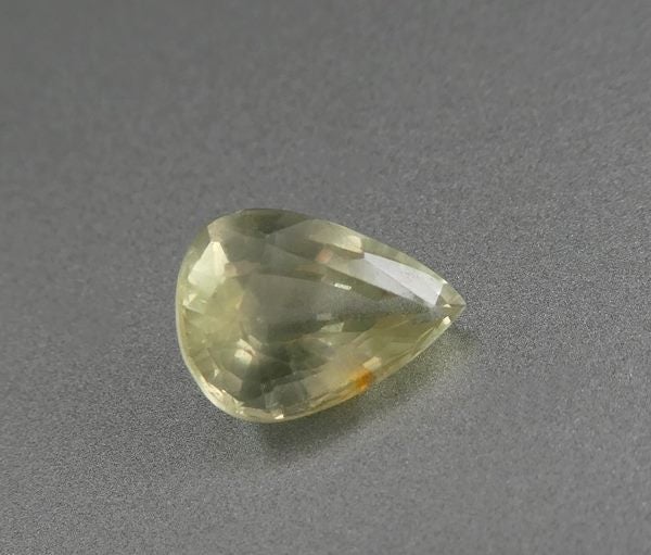 1.24CT UNHEATED PEAR CUT 100% NATURAL LIGHT YELLOW SAPPHIRE Carousel 2