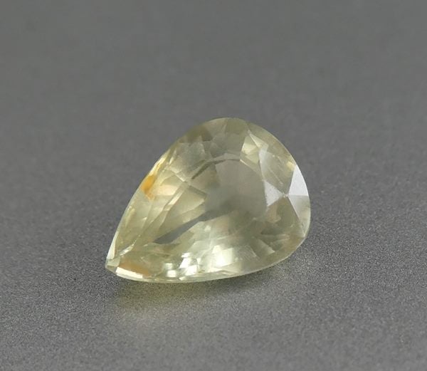 1.24CT UNHEATED PEAR CUT 100% NATURAL LIGHT YELLOW SAPPHIRE Carousel 1